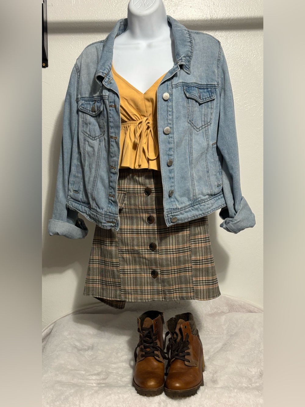 🎉HP🎉Vintage Classic Blue Denim Jean Jacket